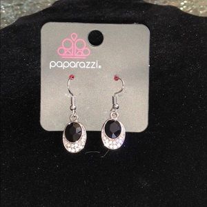 Silver w/ black earrings